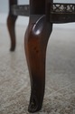 L72655: THEODORE ALEXANDER Leather Top 2 Tier Maho