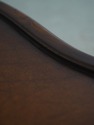 L72655: THEODORE ALEXANDER Leather Top 2 Tier Maho