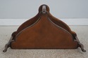L72655: THEODORE ALEXANDER Leather Top 2 Tier Maho