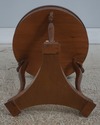 L72686: Round Burl Wood Italian Swan Form Table
