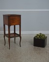 L72649: THEODORE ALEXANDER Burl Mahogany 2 Tier Pl