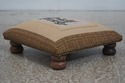 F72653: Lion Upholstered Print Small Squares Stool