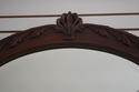 72694: HENKEL HARRIS Carved Mahogany Dome Top Wall