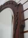 72694: HENKEL HARRIS Carved Mahogany Dome Top Wall