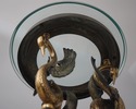L72660: MAITLAND SMITH Neoclassical Swan Form Glas