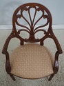 L72658: Set of 6 HICKORY CHAIR Mahogany Open Armch