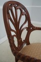 L72658: Set of 6 HICKORY CHAIR Mahogany Open Armch