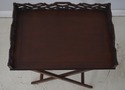 72624: BAKER Mahogany Chippendale Style Butlers Tr