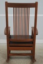 F72665: STICKLEY Mission Cherry Spindle Rocking Ch