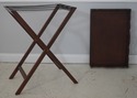 72624: BAKER Mahogany Chippendale Style Butlers Tr