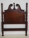 F62877: Pair Of Vintage Carved Mahogany Twin Bed H