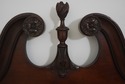 F62877: Pair Of Vintage Carved Mahogany Twin Bed H