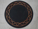 F72759: Tessellated Marble Stone Top Iron Base Sid