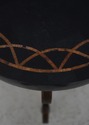F72759: Tessellated Marble Stone Top Iron Base Sid