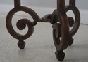 F72759: Tessellated Marble Stone Top Iron Base Sid