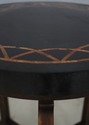 F72759: Tessellated Marble Stone Top Iron Base Sid