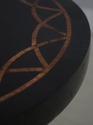 F72759: Tessellated Marble Stone Top Iron Base Sid