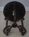 F72759: Tessellated Marble Stone Top Iron Base Sid