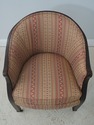 72750: Pair Of HANCOCK & MOORE Upholstered Tub Bar