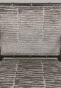 59694EC: Pair Bamboo Form Newly Upholstered Open A