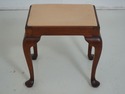 63977EC: ELDRED WHEELER Queen Anne Cherry Stool Or