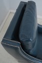 L68011: MAITLAND SMITH  Blue Leather Chair Model 1