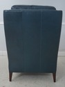 L68011: MAITLAND SMITH  Blue Leather Chair Model 1
