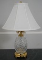 LF68076: Pair Of WATERFORD Crystal & Brass Pineapp