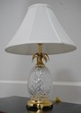 LF68076: Pair Of WATERFORD Crystal & Brass Pineapp