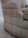 72771: JESSICA CHARLES Plaid Print Chaise Lounge