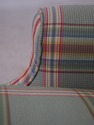 72771: JESSICA CHARLES Plaid Print Chaise Lounge