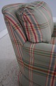 72771: JESSICA CHARLES Plaid Print Chaise Lounge