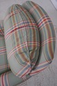 72771: JESSICA CHARLES Plaid Print Chaise Lounge