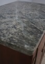 72737: French Style 2 Door 1 Drawer Marble Top Pot