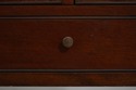 72737: French Style 2 Door 1 Drawer Marble Top Pot