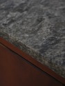 72737: French Style 2 Door 1 Drawer Marble Top Pot