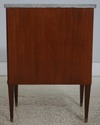 72737: French Style 2 Door 1 Drawer Marble Top Pot