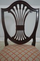 L72760: Set of 8 STICKLEY Federal Shield Back Maho