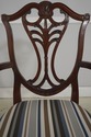L72768: Set of 8 HENREDON Mahogany Shield Back Din