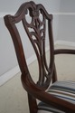 L72768: Set of 8 HENREDON Mahogany Shield Back Din
