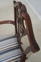 L72768: Set of 8 HENREDON Mahogany Shield Back Din
