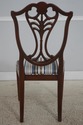 L72768: Set of 8 HENREDON Mahogany Shield Back Din