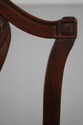 L72768: Set of 8 HENREDON Mahogany Shield Back Din