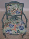 L72776: Pair Petite French Greenish Blue Painted A