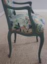 L72776: Pair Petite French Greenish Blue Painted A