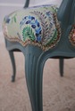L72776: Pair Petite French Greenish Blue Painted A