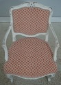 72775: Pair Petite French Louis XV White Chic Upho