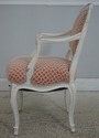 72775: Pair Petite French Louis XV White Chic Upho