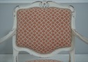 72775: Pair Petite French Louis XV White Chic Upho