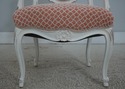 72775: Pair Petite French Louis XV White Chic Upho